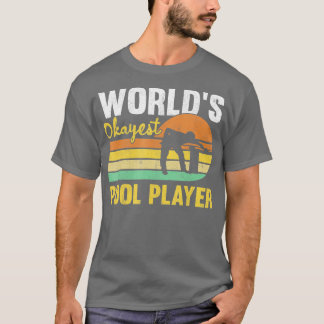 Mens Worlds Tokest Pool Player Retro Funny Billia T-Shirt