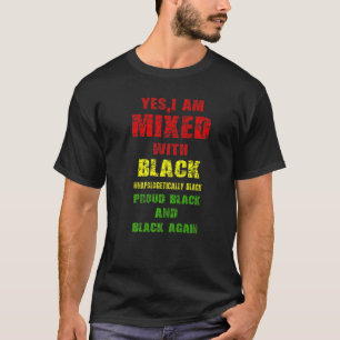 Mens Yes Ich bin mit schwarz-weißer schwarzer Gesc T-Shirt
