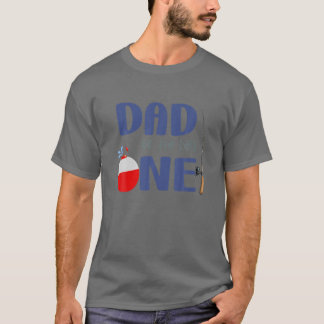 Mens Yoqn lustiger Vater der großen Fischereifamil T-Shirt