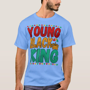 Mens Young Black King Africa Juneteente Black Hist T-Shirt