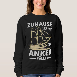 Mens Zuhause ist, wo der Anker Captain Crusad fall Sweatshirt