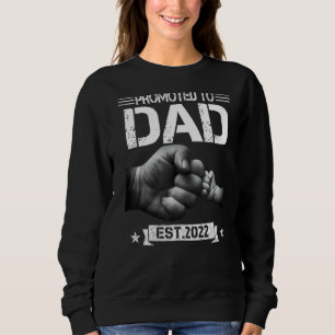 Mens zum Vater 2022 zum ersten Mal als Papa New be Sweatshirt