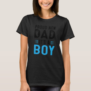 Mens zum Vaters Tag befördert stolz neuen Vater T-Shirt