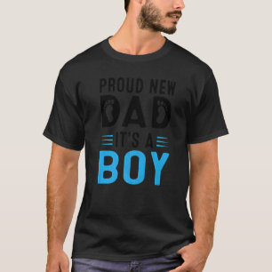 Mens zum Vaters Tag befördert stolz neuen Vater T-Shirt