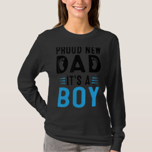 Mens zum Vaters Tag befördert stolz neuen Vater T-Shirt