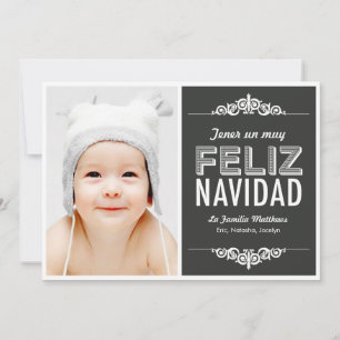Mensaje de vacaciones de Navidad tarjetas con foto Feiertagskarte