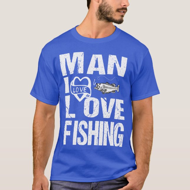 Mensch I Liebe Fischerei T-Shirt (Vorderseite)