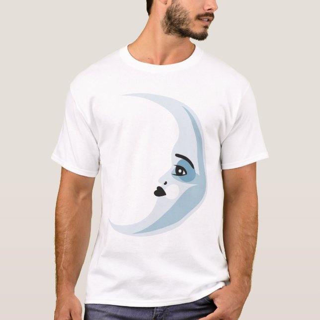 Mensch im Mond T-Shirt (Vorderseite)