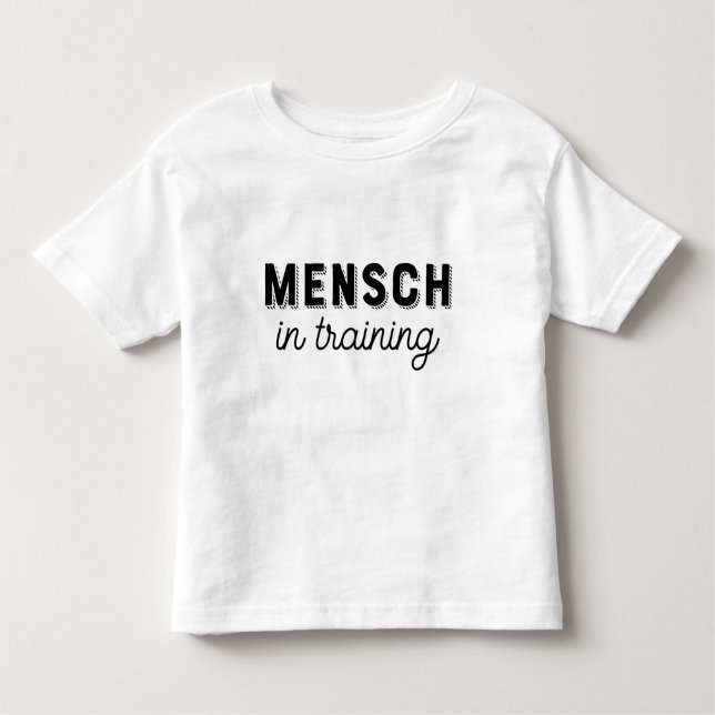 Mensch in der Ausbildung des jüdischen Spaßes Kleinkind T-shirt (Vorderseite)