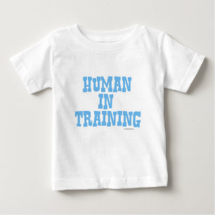 Mensch in der Ausbildung Funny Baby Blue Quote Baby T-shirt