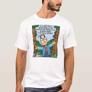Mensch in Holz T-Shirt