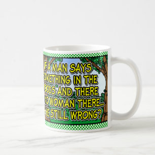 Mensch in Holz Tasse