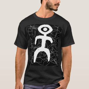 Mensch in Schwarzweiss T-Shirt