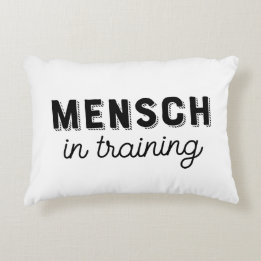 Mensch in Training-Kinderzimmer-Kissen mit Akzent Dekokissen
