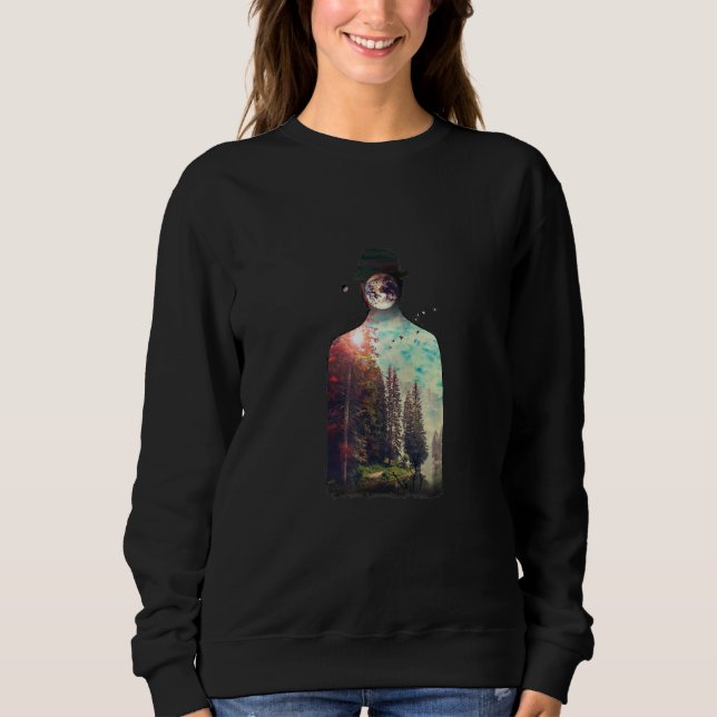 Mensch ist Natur Sweatshirt (Vorderseite)