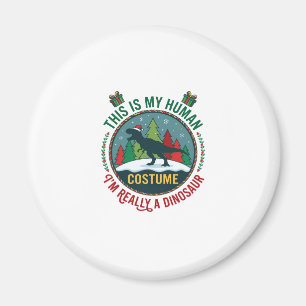 Mensch Kostüm Dinosaurier Weihnachten Santa Hut Ki Magnet