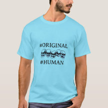 #MENSCH MIT TOTENKÖPFEN IN BLAU