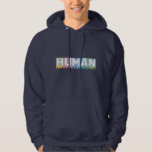 Mensch - Regenbogen Hoodie