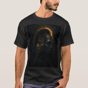 Mensch- und Cyborg-Verschmelzung - Sci-Fi-Natur-Te T-Shirt