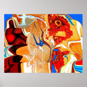 Mensch und globale Erwärmung Poster