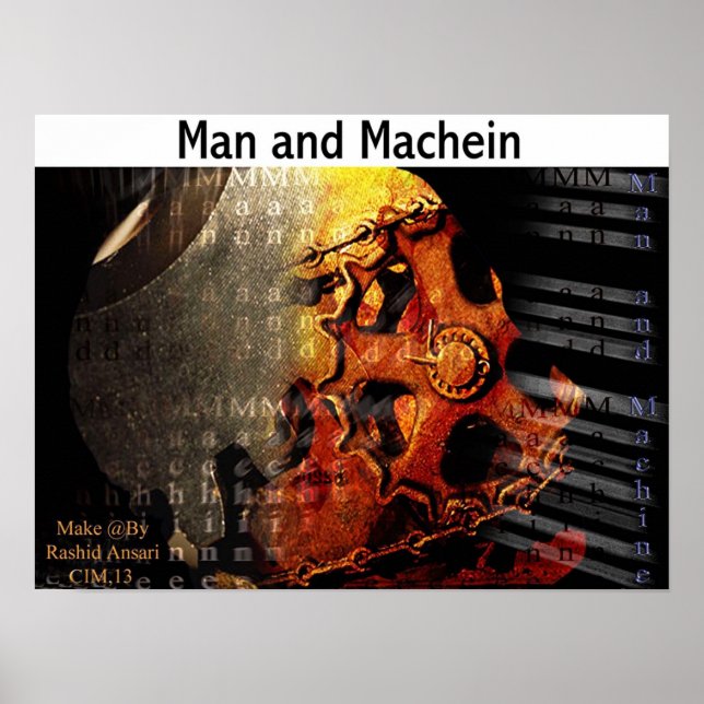 Mensch und Maschine Poster (Vorne)
