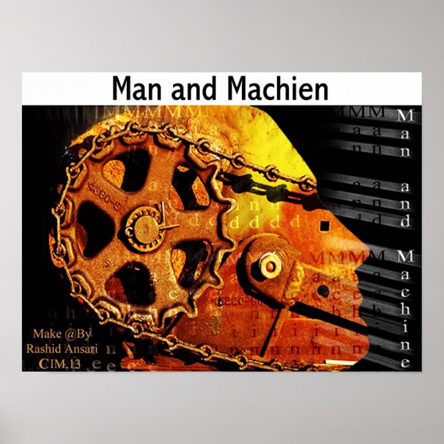 Mensch und Maschine Poster (Vorne)