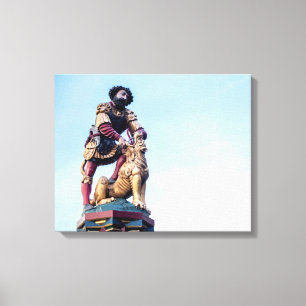 Mensch und Tier Leinwanddruck