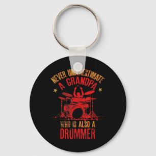 Menschen A Opa Der Auch Ein Drummer Ist Lustige Zi Schlüsselanhänger