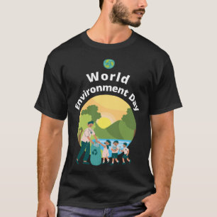 Menschen am glücklichen Tag der Umwelt T-Shirt