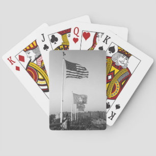 Menschen auf den Bleachers Spielkarten