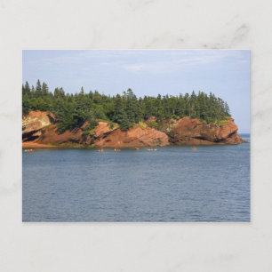 Menschen beim Seepaddeln in der Bay of Fundy in St Postkarte