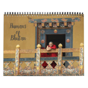 Menschen Bhutans Kalender
