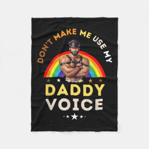 Menschen bringen mich nicht dazu, meine Daddy-Stim Fleecedecke