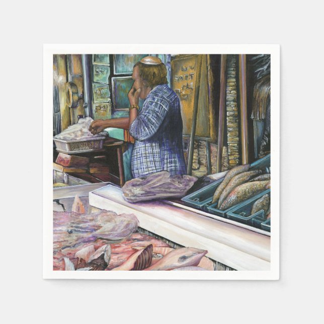 Menschen der Wüste, Geschenke des Meeres, Jerusale Serviette (Vorderseite)