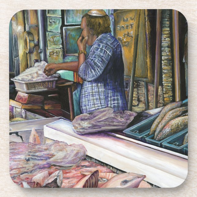 Menschen der Wüste, Geschenke des Meeres, Jerusale Untersetzer (Vorderseite)