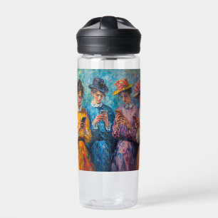 Menschen des 19. Jahrhunderts mit Smartphones Trinkflasche