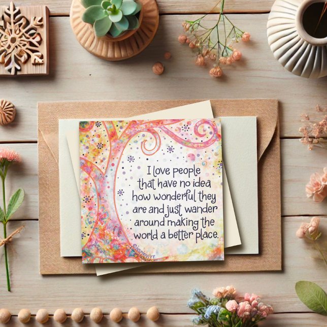 Menschen, die die Welt besser machen, danken Ihnen Einladung (Von Creator hochgeladen)