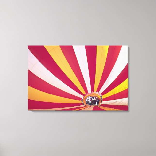 Menschen, die einen Heißluftballon, Fort Collins, Leinwanddruck (Vorderseite)