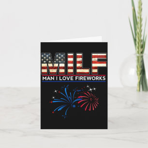 Menschen, die Feuerwerke lieben, lustig amerikanis Karte