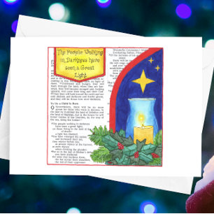 Menschen, die im Dunkeln spazieren gehen Inspirati Postkarte