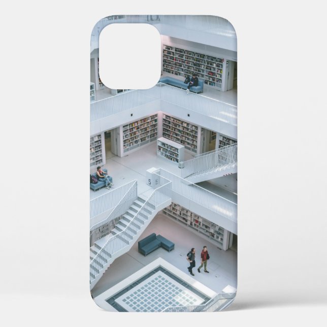 MENSCHEN, DIE INNERHALB DER BIBLIOTHEK GEHEN Case-Mate iPhone HÜLLE (Rückseite)