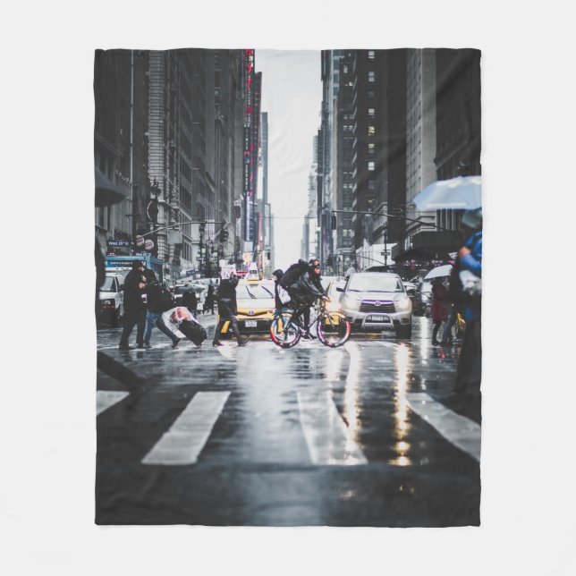 MENSCHEN, DIE PÄDESTRISCHE LANDSCHAFT IN DER STADT FLEECEDECKE (Vorderseite)