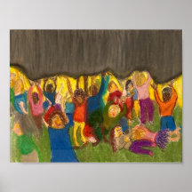 Menschen, die zusammenarbeiten, um die Unterdrücku