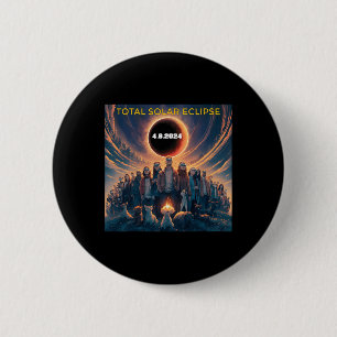 Menschen Eclipse Gles Total Solar Eclipse 2024 Button