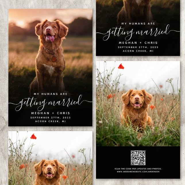 Menschen Erlangung Foto QR Code Save The Date (Von Creator hochgeladen)