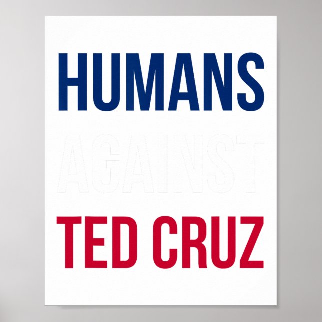 Menschen gegen Ted Cruz - Texas Flag Poster (Vorne)