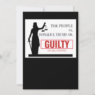 Menschen gegen Trump Guilty Verdikt Einladung
