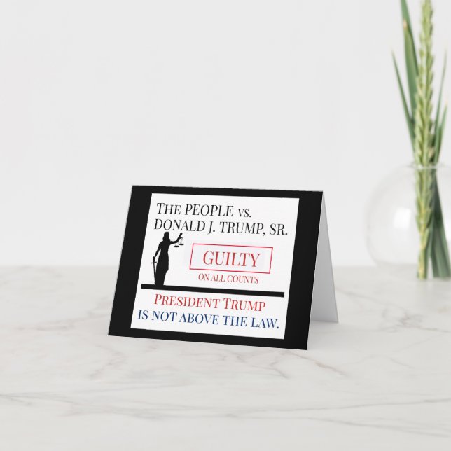 Menschen gegen Trump Guilty Verdikt Karte (Vorderseite)