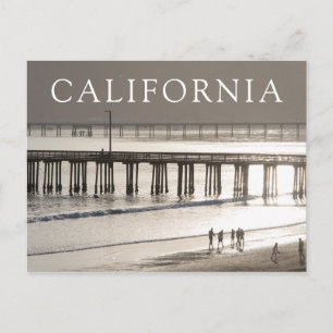 Menschen genießen Avila Beach Postkarte