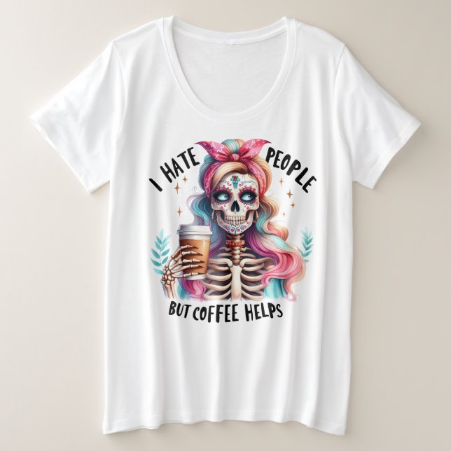 Menschen Große Größe T-Shirt (Design vorne)